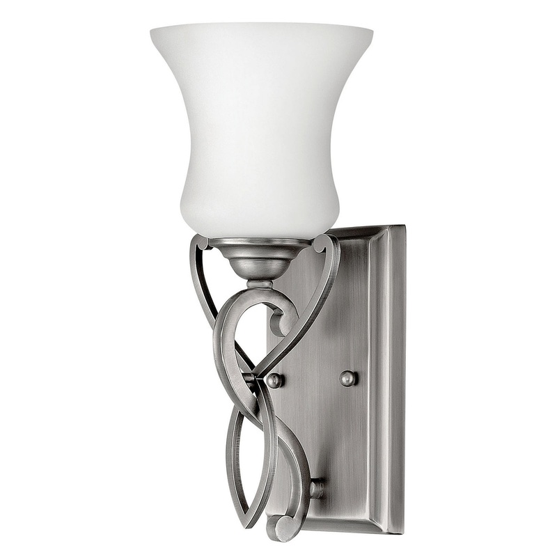 Brooke Single Light Vanity in Antique Nickel