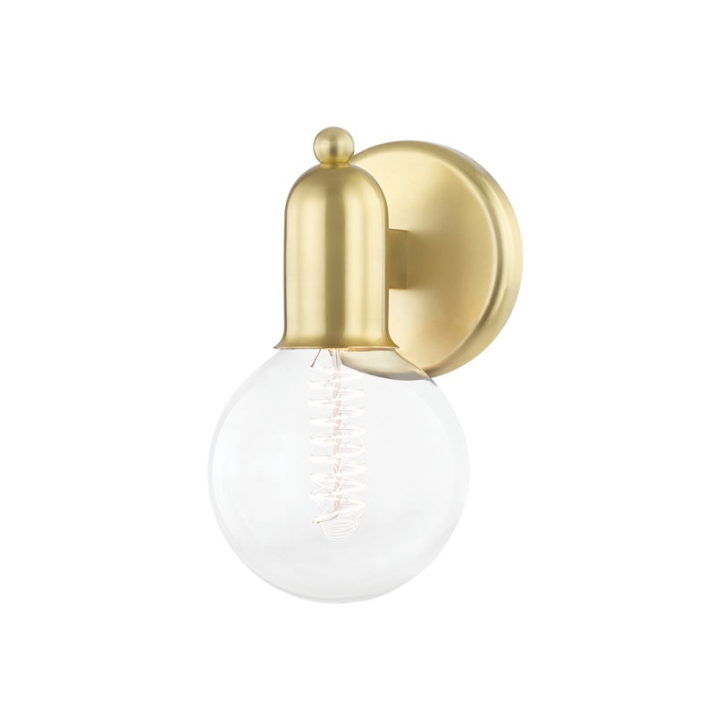 Bryce 1-Light Bath Bracket in Aged Brass