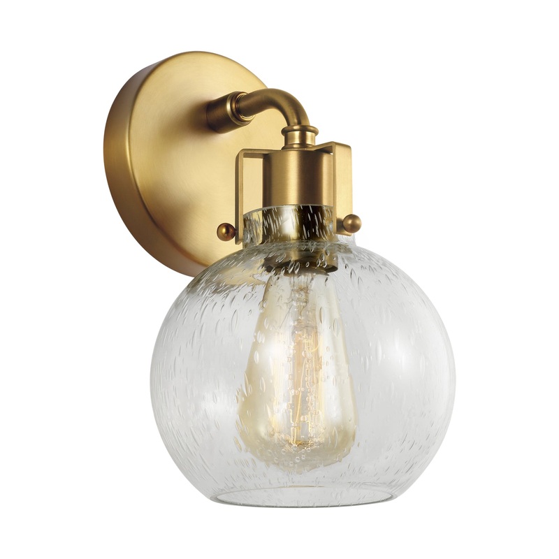 Clara Bath Sconce in Burnished Brass
