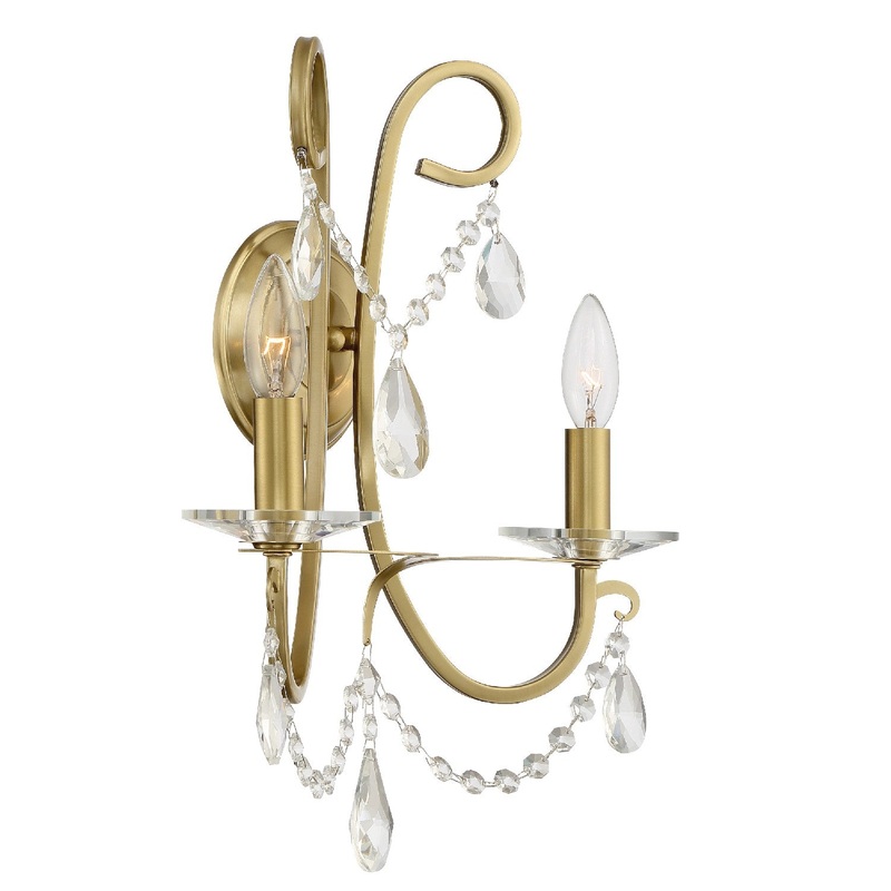 Othello 2-Light Wall Mount in Vibrant Gold