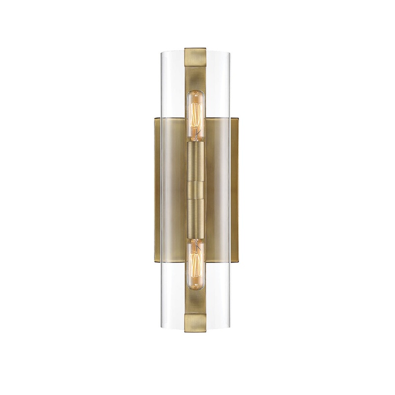 Winfield 2-Light Sconce in Warm Brass