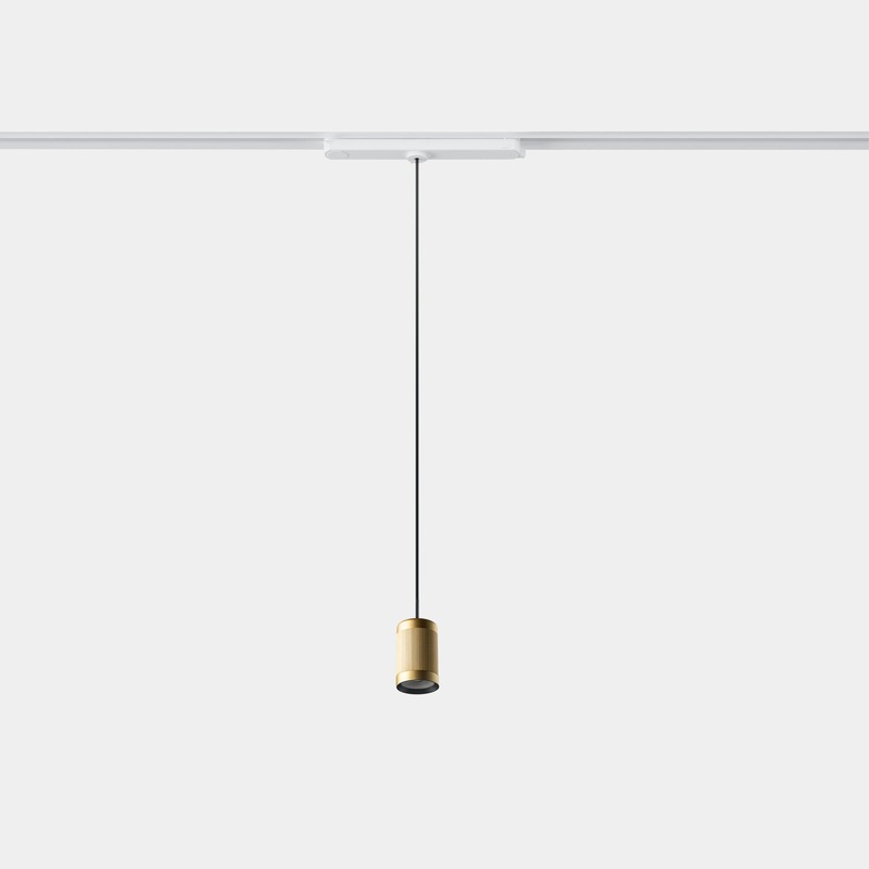 AV25-P6X9U3DSO2, PENDANT IRIS TRACK HOOP 50 7.5W LED WARM-WHITE 4000K CRI 92 DALI-2 /GO, White/Gold/White 3 Circuit