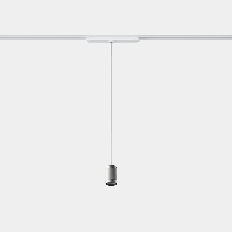 AV25-P6X9U3DSO8, PENDANT IRIS TRACK HOOP 50 7.5W LED WARM-WHITE 4000K CRI 92 DALI-2 /GR, White/Grey/Transparent 3 Circuit