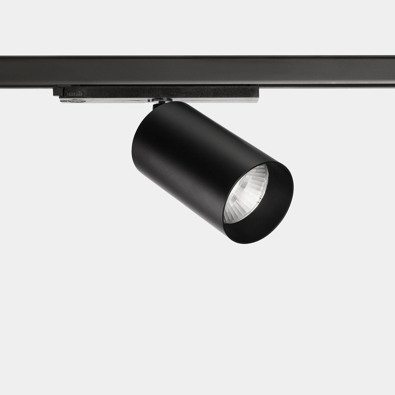 35-7324-60-OS, SPOTLIGHT ATOM TRACK 97 42W LED VERY WARM-WHITE 2700K CRI 92 27.4 ON-OFF BLACK 3574, Black 3-Circuit
