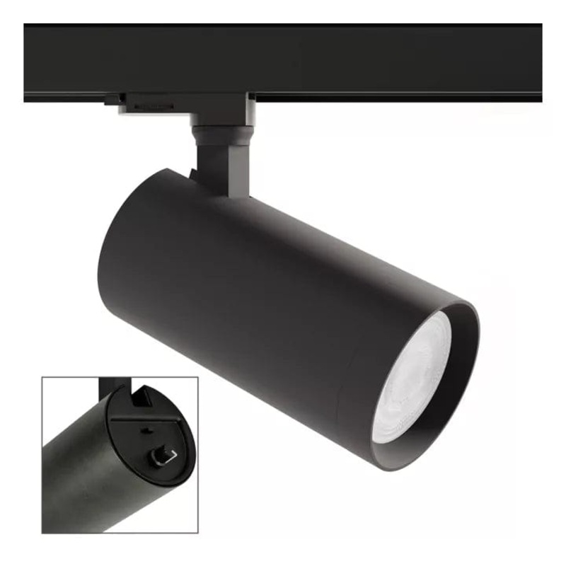 Morpheos Black On Board Dimming CRI90 3 Circuit Tracklight , CCT Colour Changing 3000K,4000K,5700K