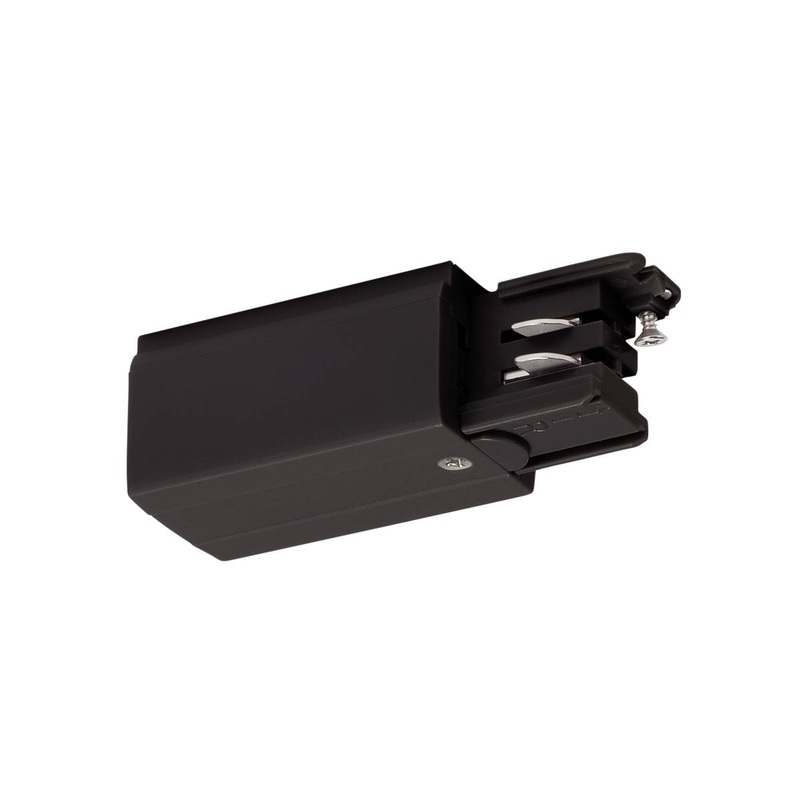 Powergear Feed-in for 3 Circuit track, Left version, black PRO-0431L-B