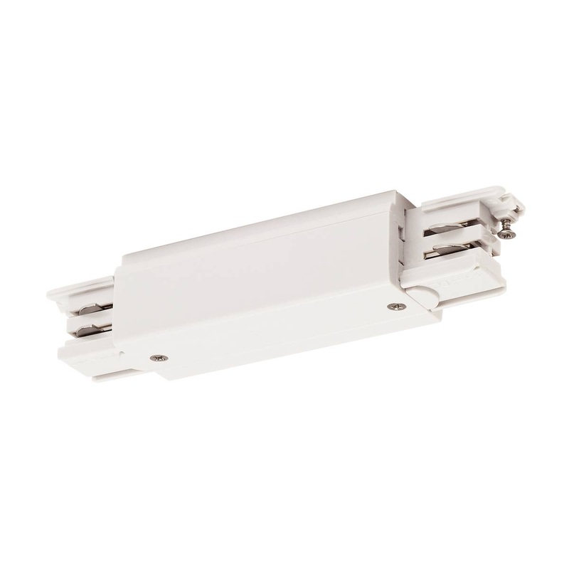 Powergear Long connector with feed-in option for 3-Circuit track, traffic white PRO-0434-W