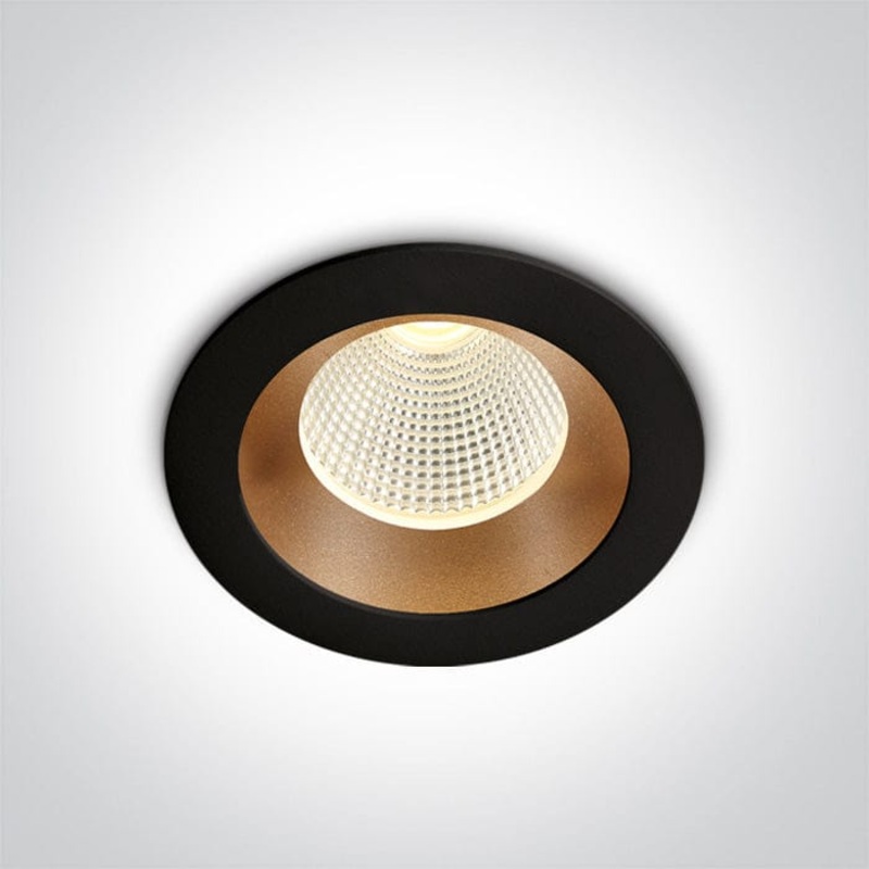 Black/brass Led 3w Warm white 350ma Dark Light