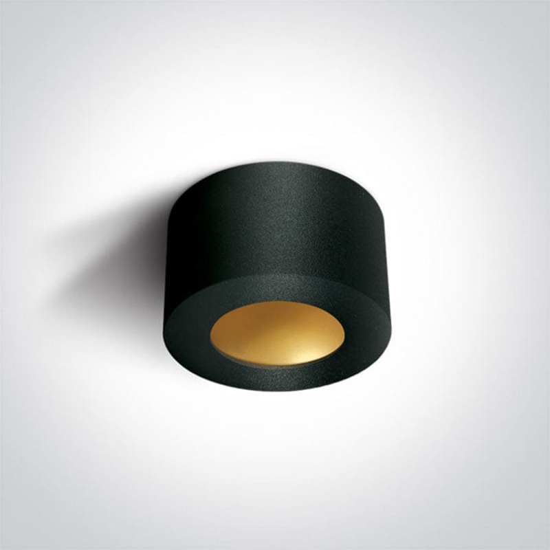 Black Cylinder Led 8w Warm white 230v Dark Light