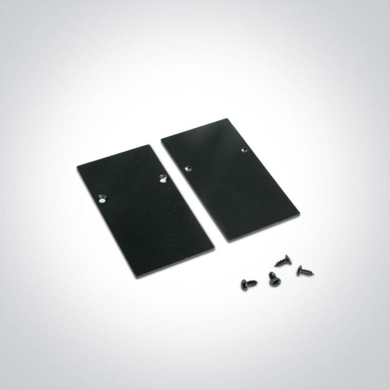 Black End Cups For 42001 / 42002 One Light SKU:42022/B
