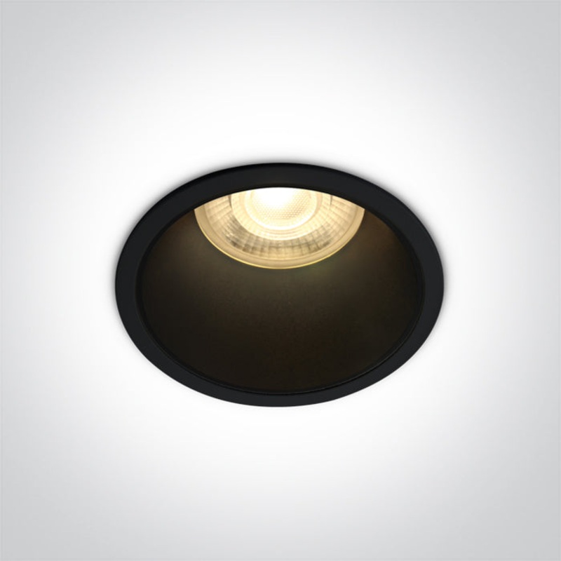 BLACK GU10 10W BLACK REFLECTOR DARK LIGHT One Light 10105AD/B/B