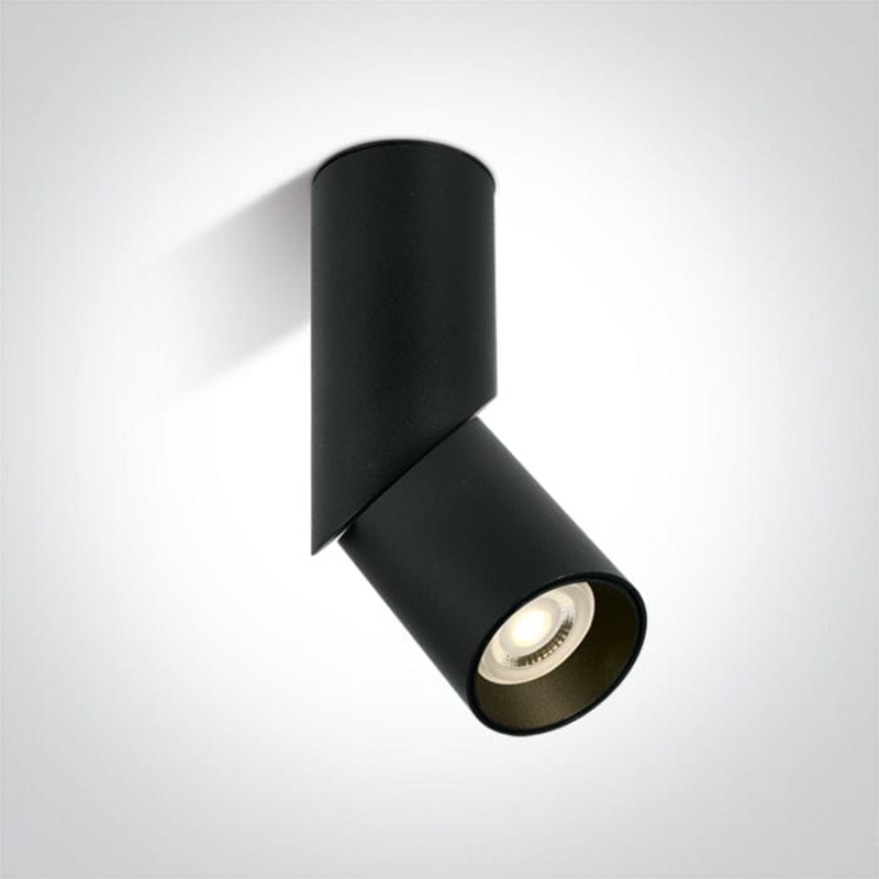 Black Gu10 10w Dark Light Adjustable Ceiling Light SKU: 12105E4/B
