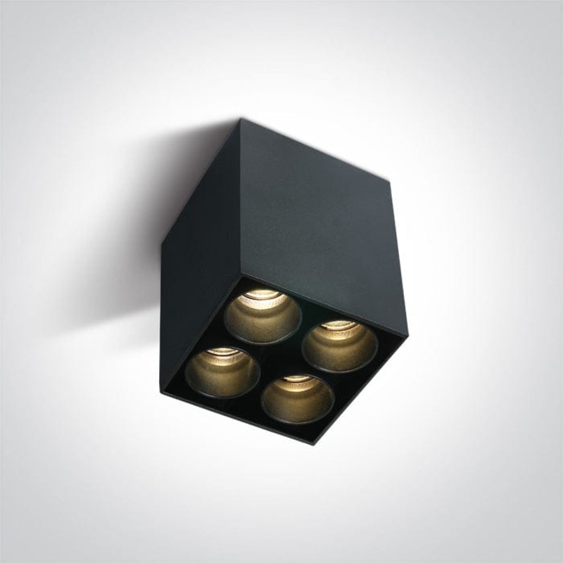 Black Led 10w Warm White Ip20 230v Dark Light Ceiling Light Ip20 SKU: 12406C/B/W