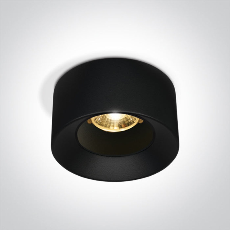 BLACK LED 12W 38deg WW 230V One Light 10112A/B/W