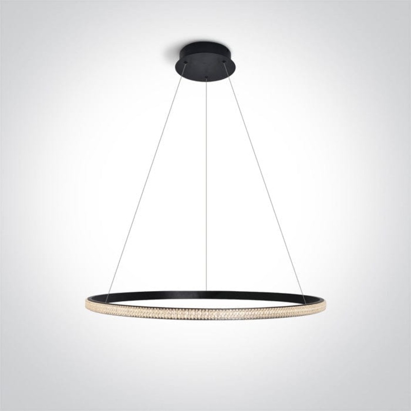 Black Led 20w Warm White Ip20 230v Decorative Pendant SKU: 63054A/B