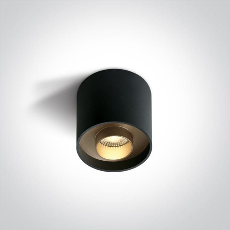 Black Led 8w Warm White Ip20 230v Dark Light