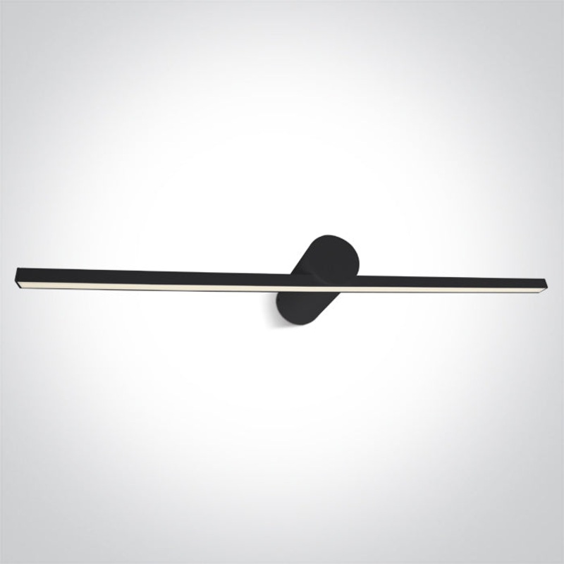 BLACK LED BATHROOM / WALL LIGHT 14W WW IP44 230V One Light 38114N/B/W