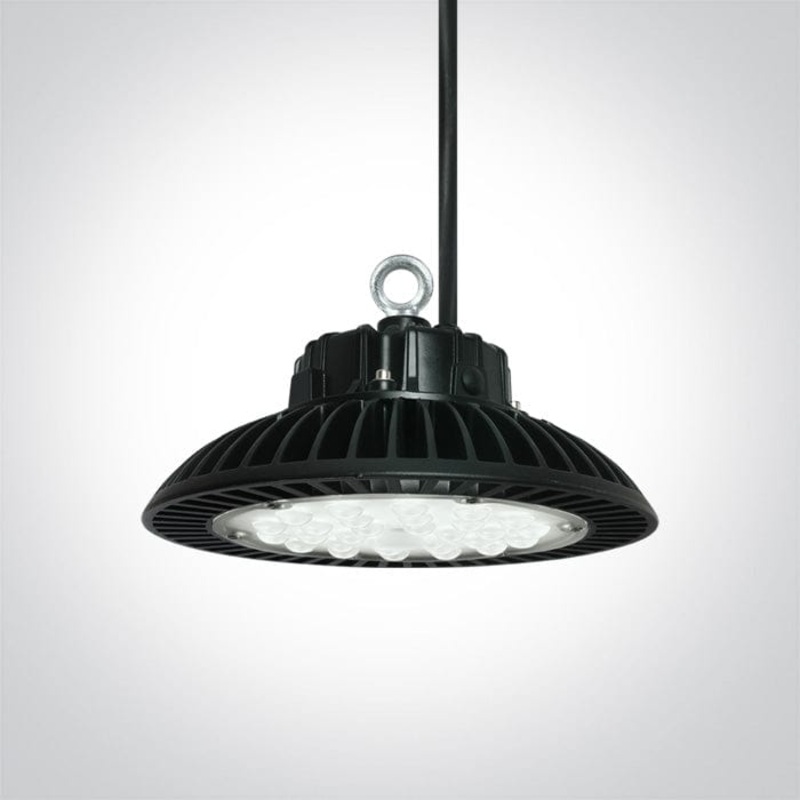 Black Led Smd 100w Ufo Cool White Ip65 230v Industrial High Bay,