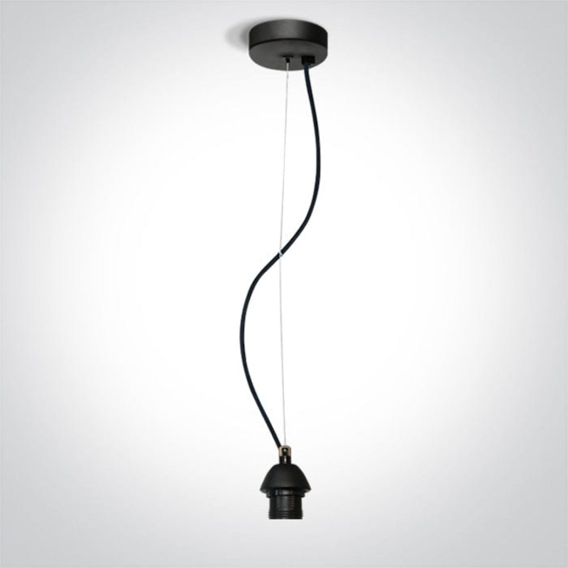 Black Pendant Light 20w E27 One Light SKU:63126A/B