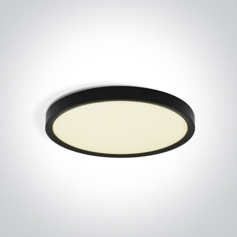 BLACK PLAFO 18W CCTV IP20 230V One Light 62006/B/V