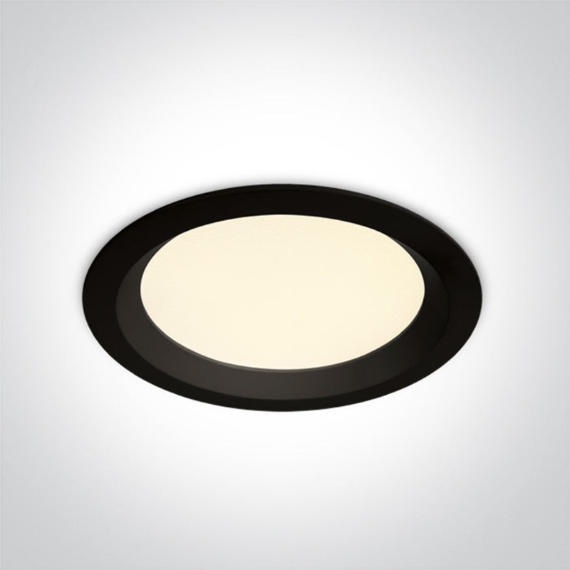BLACK SMD LED UGR19 30W CCTV IP44 230V One Light 10130UV/B/V