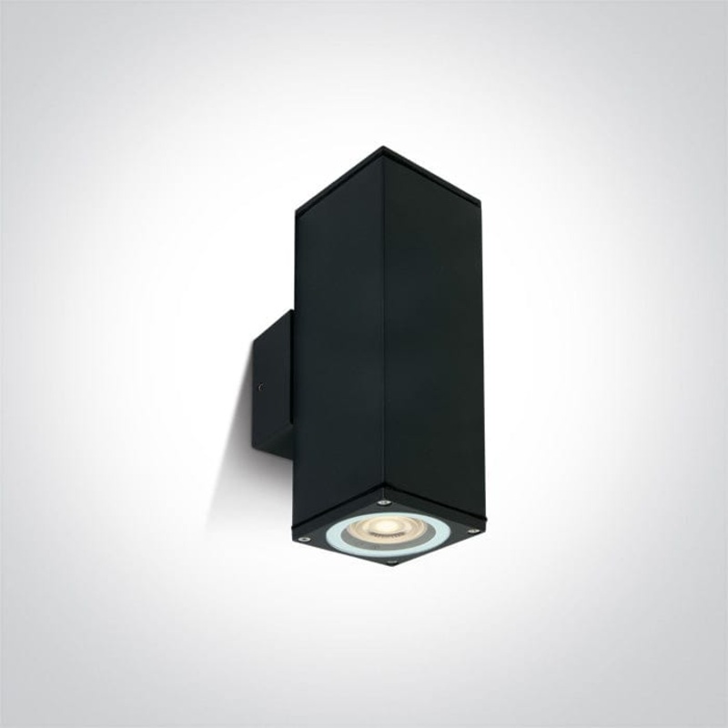 Black Wall 2xgu10 10w Ip54 100-240v One Light SKU:67426C/B