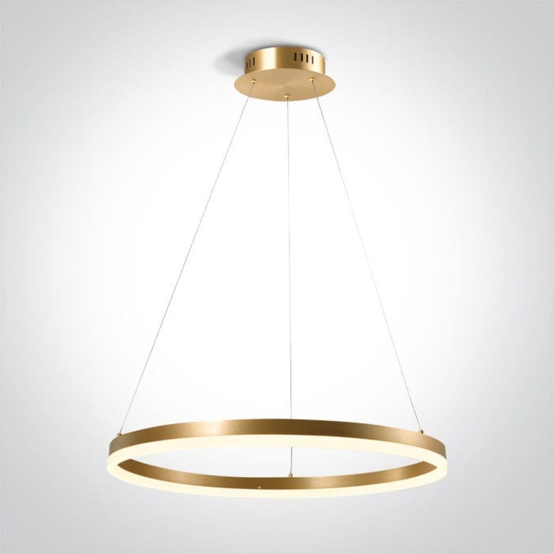 Brass 40W LED Pendant, IP20 suitable for residential and commercial application.Complete with 650mA driver. One Light SKU:63144A/BS/W