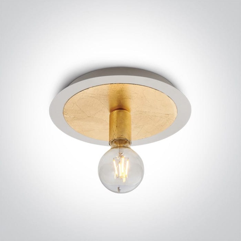 Brass Ceiling Light 12w E27 100-240v SKU: 62172A/BS