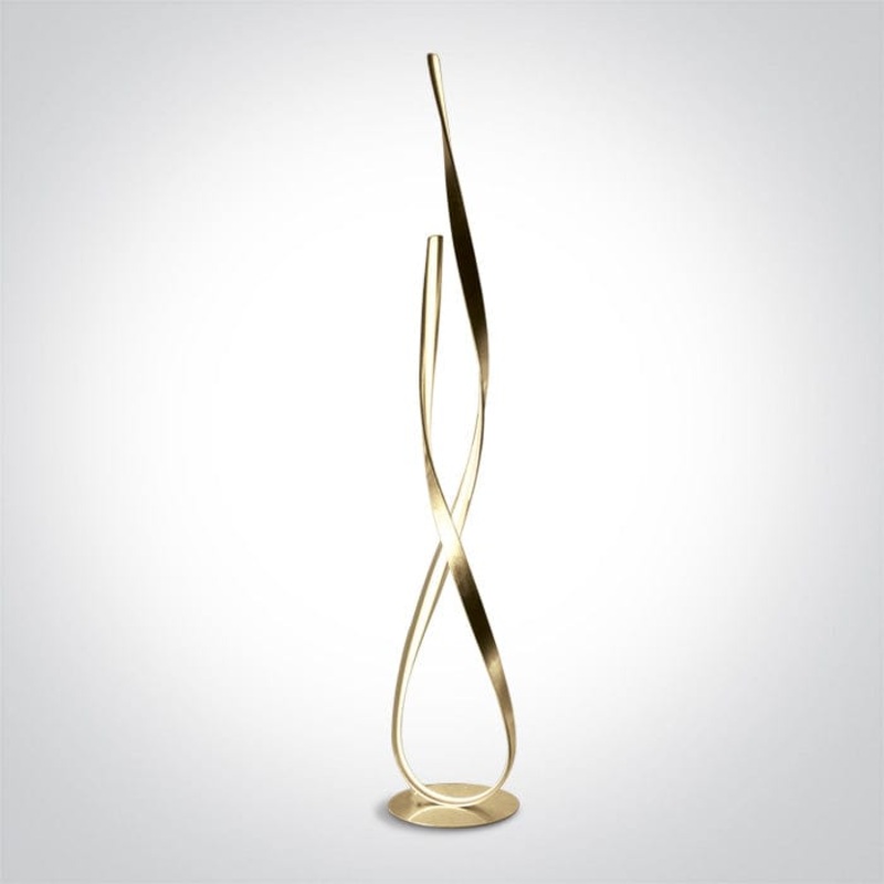 Brass Led Floor Lamp 29w Warm White Ip20 230v