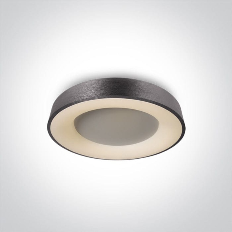 Brushed Anthracite Led Ceiling Light 40w Warm White Ip20 230v SKU: 62182/BAN/W
