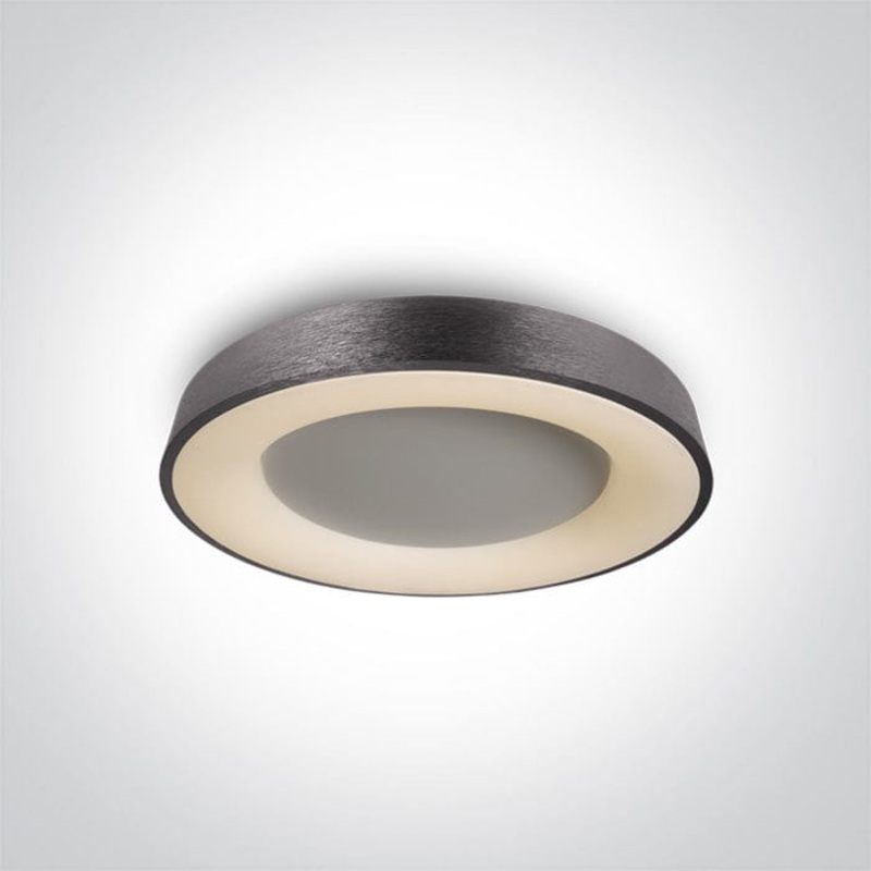 Brushed Anthracite Led Ceiling Light 50w Warm white Ip20 230v SKU: 62182A/BAN/W