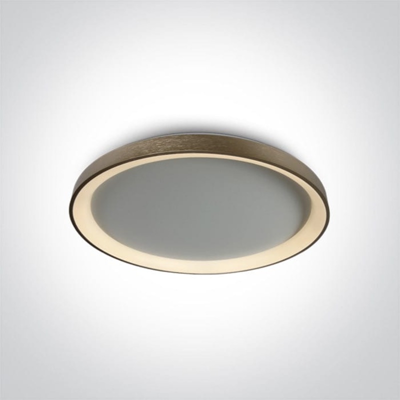 Brushed Brass Ceiling Light Led 48w Warm white Ip20 230v SKU: 62148L/BGL/W