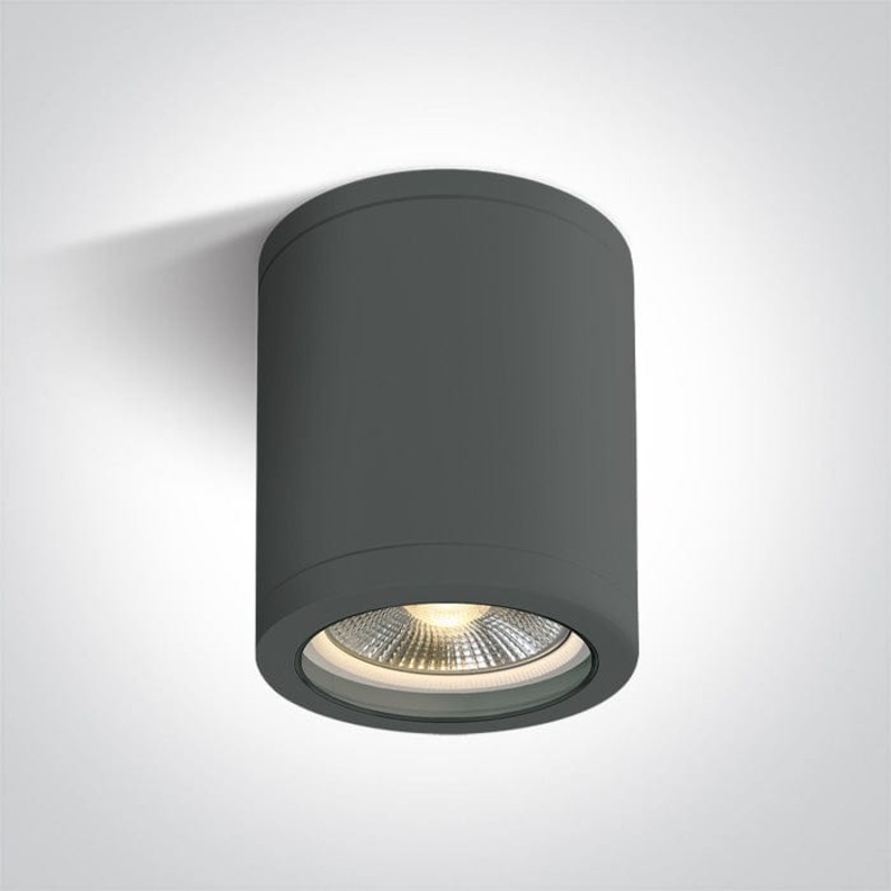 Anthracite E27 PAR30 tubular ceiling light, IP65.  One Light SKU:67142C/AN