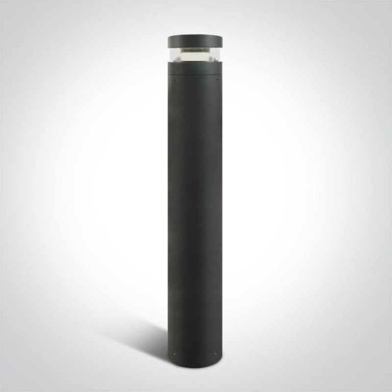 Anthracite Led Bollard 100cm 20w Cool White Ip65 230v