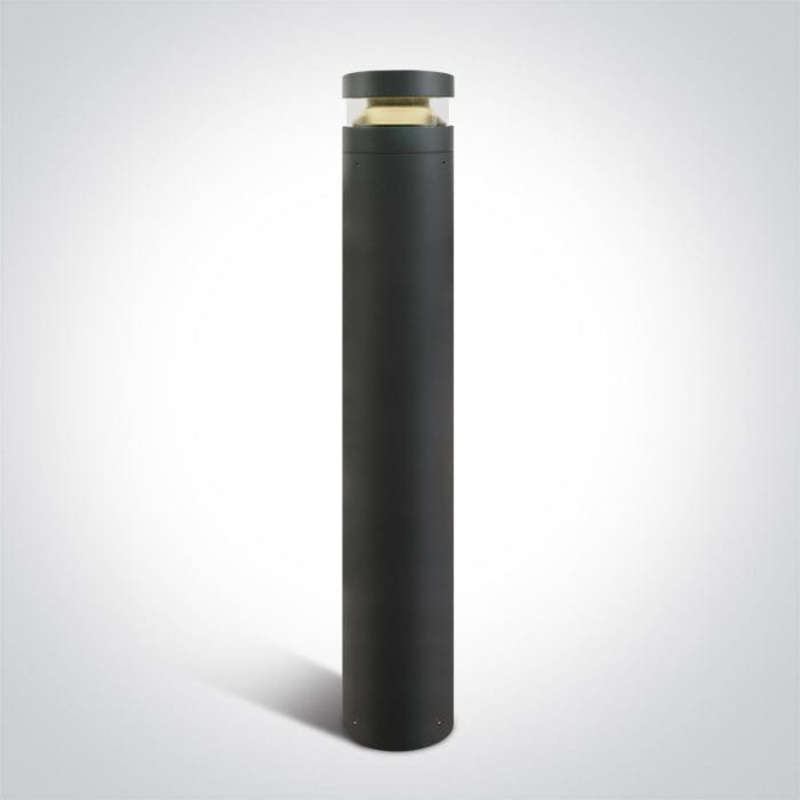 Anthracite Led Bollard 100cm 20w Warm White Ip65 230v