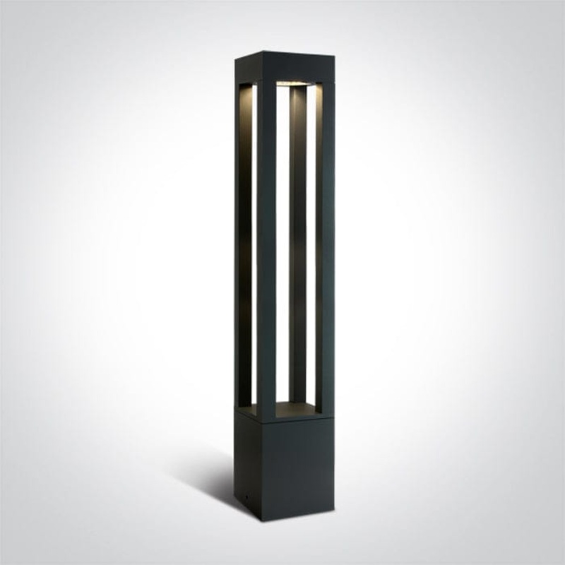 Anthracite Led Bollard 90cm 22w Warm White Ip65 230v