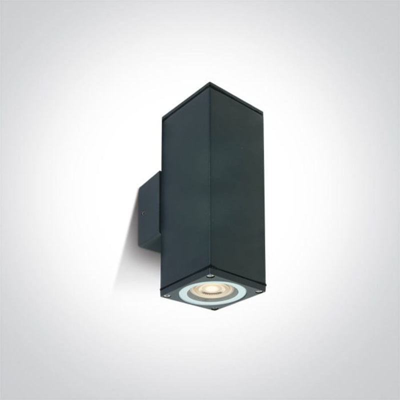 Anthracite Wall 2xgu10 10w Ip54 100-240v One Light SKU:67426C/AN