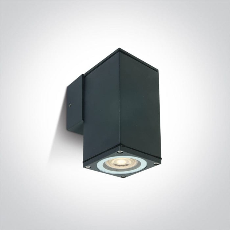 Anthracite Wall Gu10 10w Ip54 100-240v One Light SKU:67426B/AN