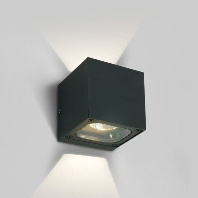 Anthracite Wall Led 2x6w Warm White Ip65 230v One Light SKU:67524B/AN/W