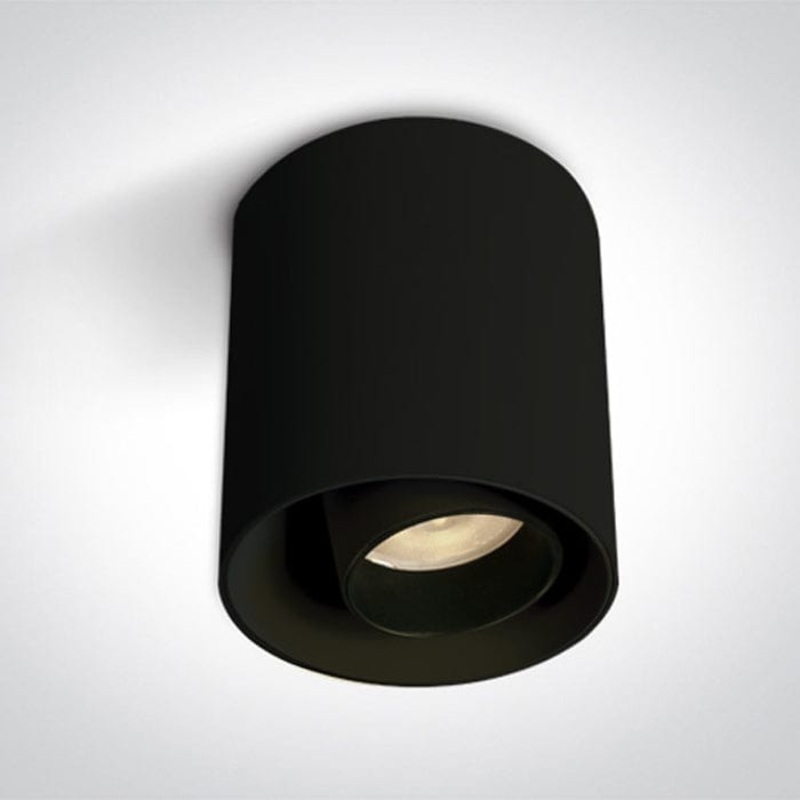 Black 12W LED adjustable ceiling light. Supplied with 500mA driver.  One Light SKU:12112T/B/W