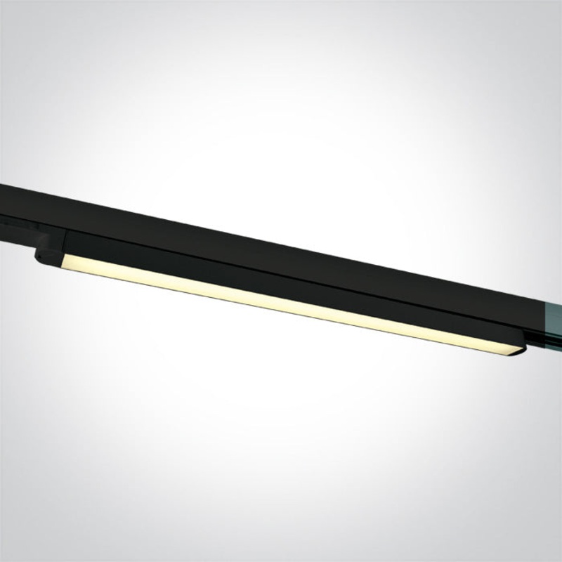 BLACK 16W CCTV LINEAR TRACK LIGHT 100-240V One Light 65018T/B/V