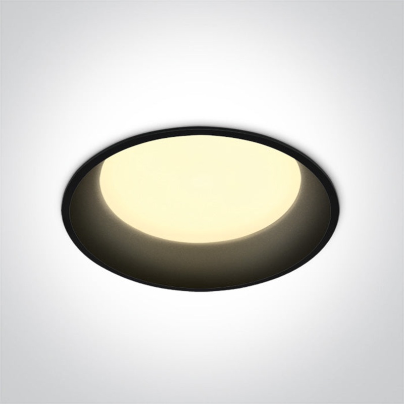 BLACK 22W CCTV IP20 230V DARK LIGHT One Light 10122D/B/V