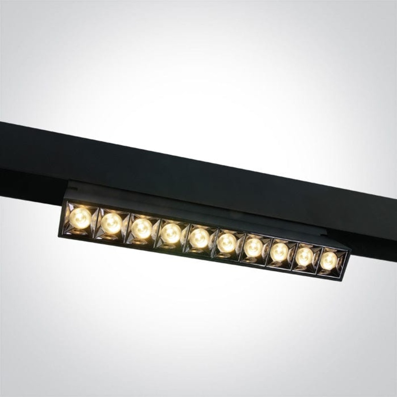 Black 22w Warm White 48v Ip20 Adjustable Dali One Light SKU:42106BL/B/W
