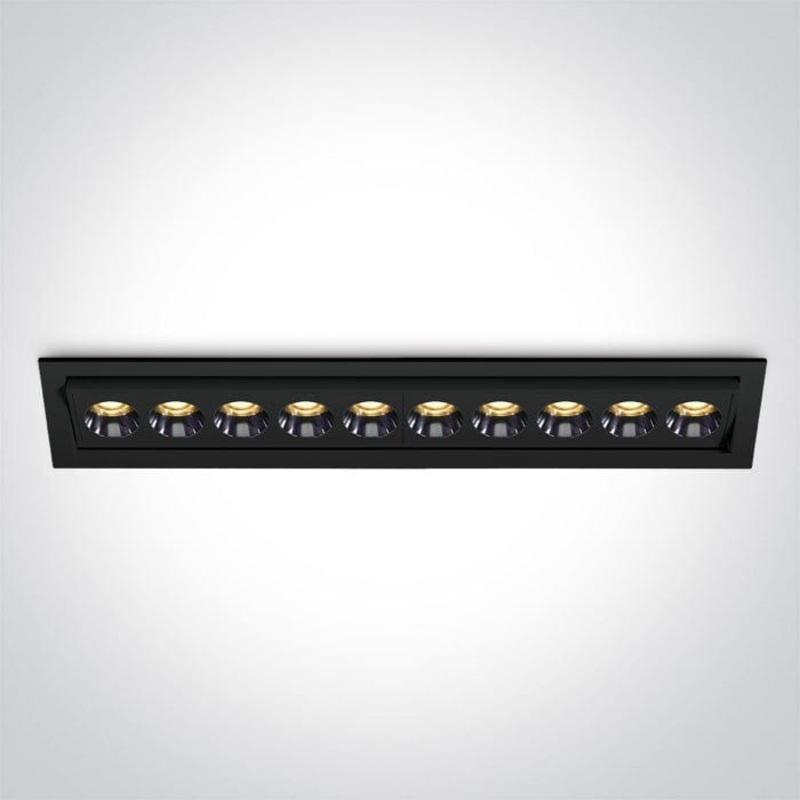 Black 24W Adjustable Low Glare recessed spotlight, IP20.Complete with 700mA driver. One Light SKU:51024H/B/W