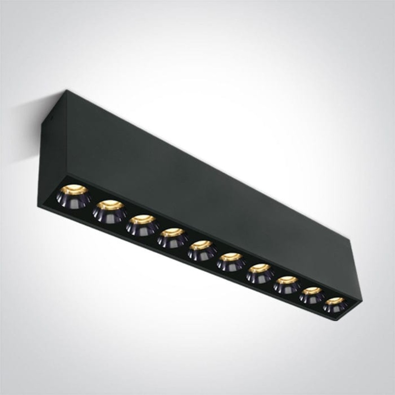 Black 24W Surface ceiling Low Glare, IP20.Complete with 700mA driver. One Light SKU:12124H/B/W