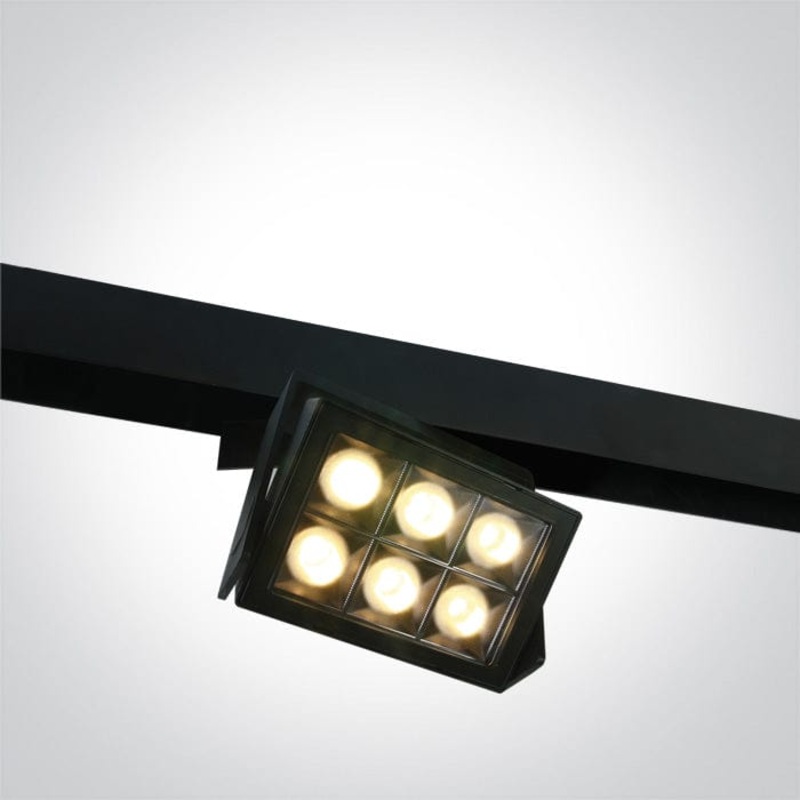 Black 26w Warm White 48v Ip20 Adjustable One Light SKU:42118/B/W
