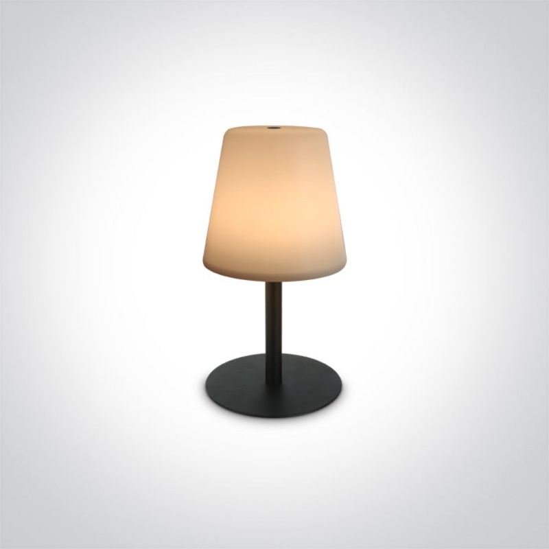 BLACK 2W WW TABLE LAMP RECHARGEABLE USB IP44 DIMMABLE One Light 61084/B