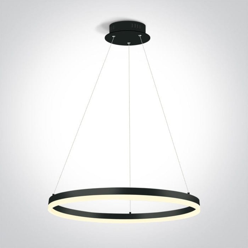 Black 40W LED Pendant, IP20 suitable for residential and commercial application.Complete with 650mA driver. One Light SKU:63144A/B/W