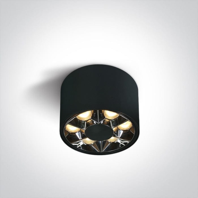 Black 6W Ceiling spotlight, IP20.Complete with 150mA driver. One Light SKU:12106X/B/W