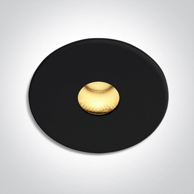 Black 6W Recessed Dark Light LED spot IP20.  10106L/B/W
